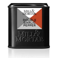 Grilovacie bio korenie Mill & Mortar, Double Garlic & Pepper, 50g