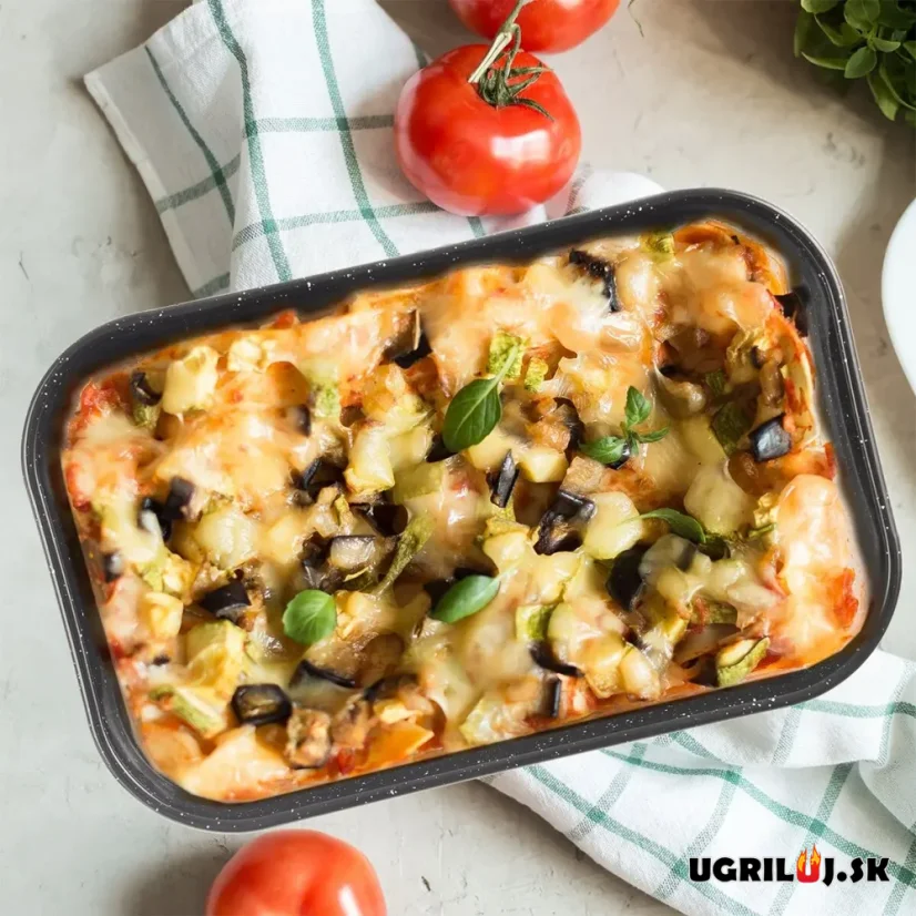 Smaltovaný pekáč, čierny, 34x22x6,5cm