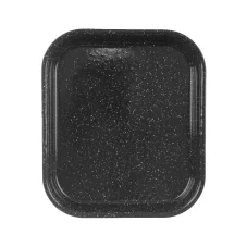 Smaltovaný pekáč, čierny, 29,5x25,5x4,5 cm