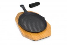 Liatinová panvica na Fajitas s bambusovou doskou Broil King