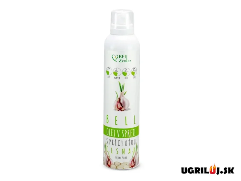 Ochucený olej ve spreji, česnek, 250ml Ochucený olej ve spreji, česnek, 250ml
