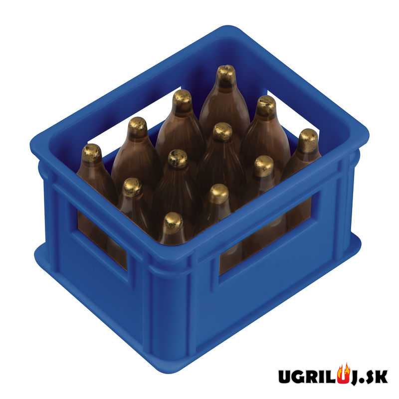 Otvárač na fľaše, pivová debnička, modrá