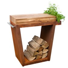 Kuchynský stôl Artiss, Corten, 80x45x91cm