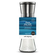Grécka soľ Salt Odyssey, (hrubá), doplňovací nerezový mlynček, 190g