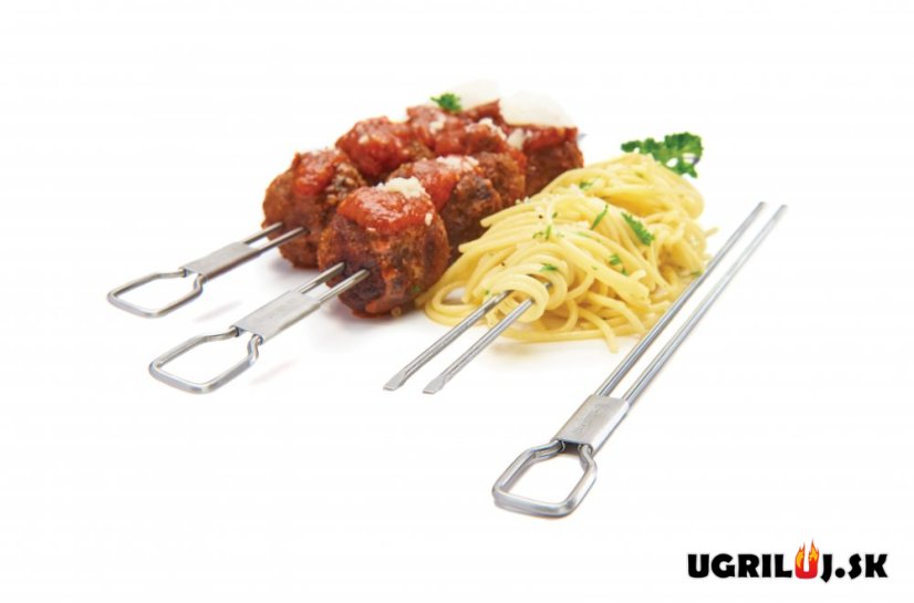 Dvojité špízy Broil King - Dual Prong Skewers, tenké, 4 ks
