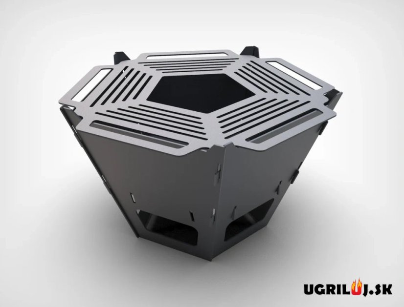 Ohnisko Nomad Industry, Pentagon, steel, SS 6mm