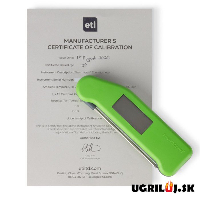 Vpichový teplomer Thermapen Classic, zelený