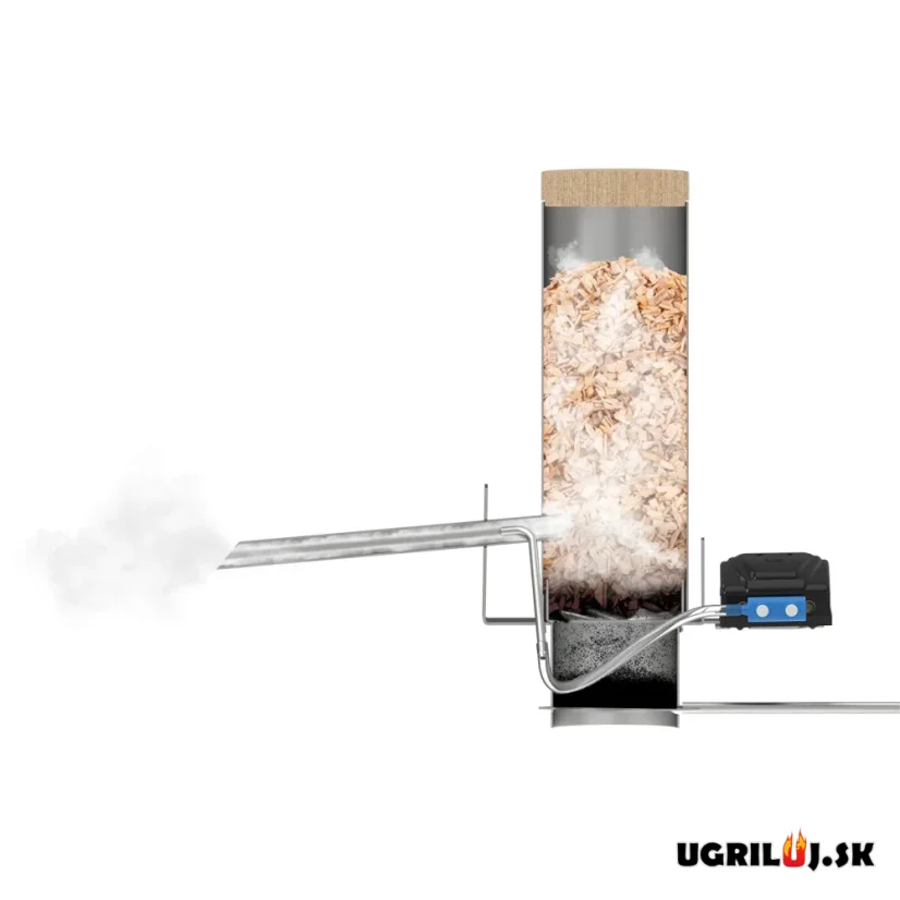 Sada pre vlastnú udiaren Browin dragON, (Generátor dymu s popolníkom JET 2 LONG, Ohrievač s cirkuláciou, Digitálny kontrolér s Wi-Fi), 1500W