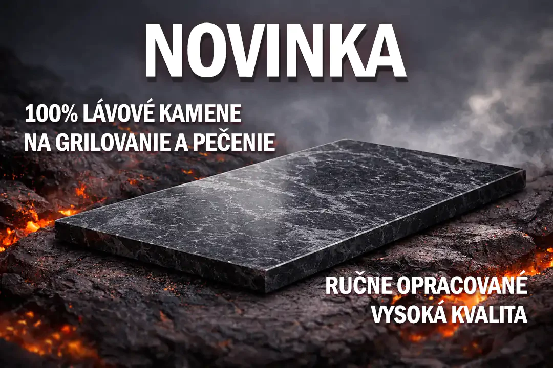 Lávové kamene na grilovanie a pečenie